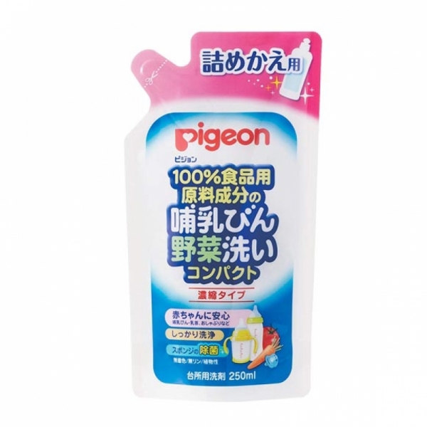 재팬홀릭의,Pigeon 보유병 야채 세제 리필 250ml 사진입니다.