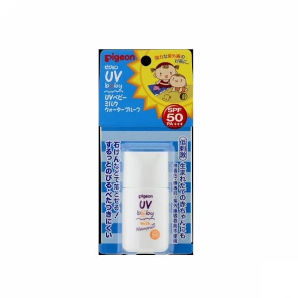 재팬홀릭의,Pigeon 베이비 밀크 워터프루프 spf 50 pa++ 50g 사진입니다.