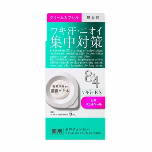 재팬홀릭의,8x4 겨드랑이 땀 EX 크림 6개입 사진입니다.