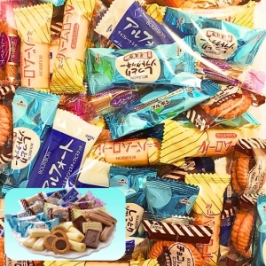 부르봉 버라이어티 어소트 566g 인기 6종 64개 (촉촉한 소프트 쿠키 / 알포트 / 미니 바움롤 / 미니 루만도 / 초코 & 커피 합계 64개)